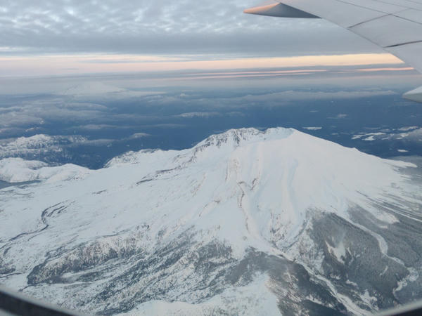 view of St Helens as I'm coming home